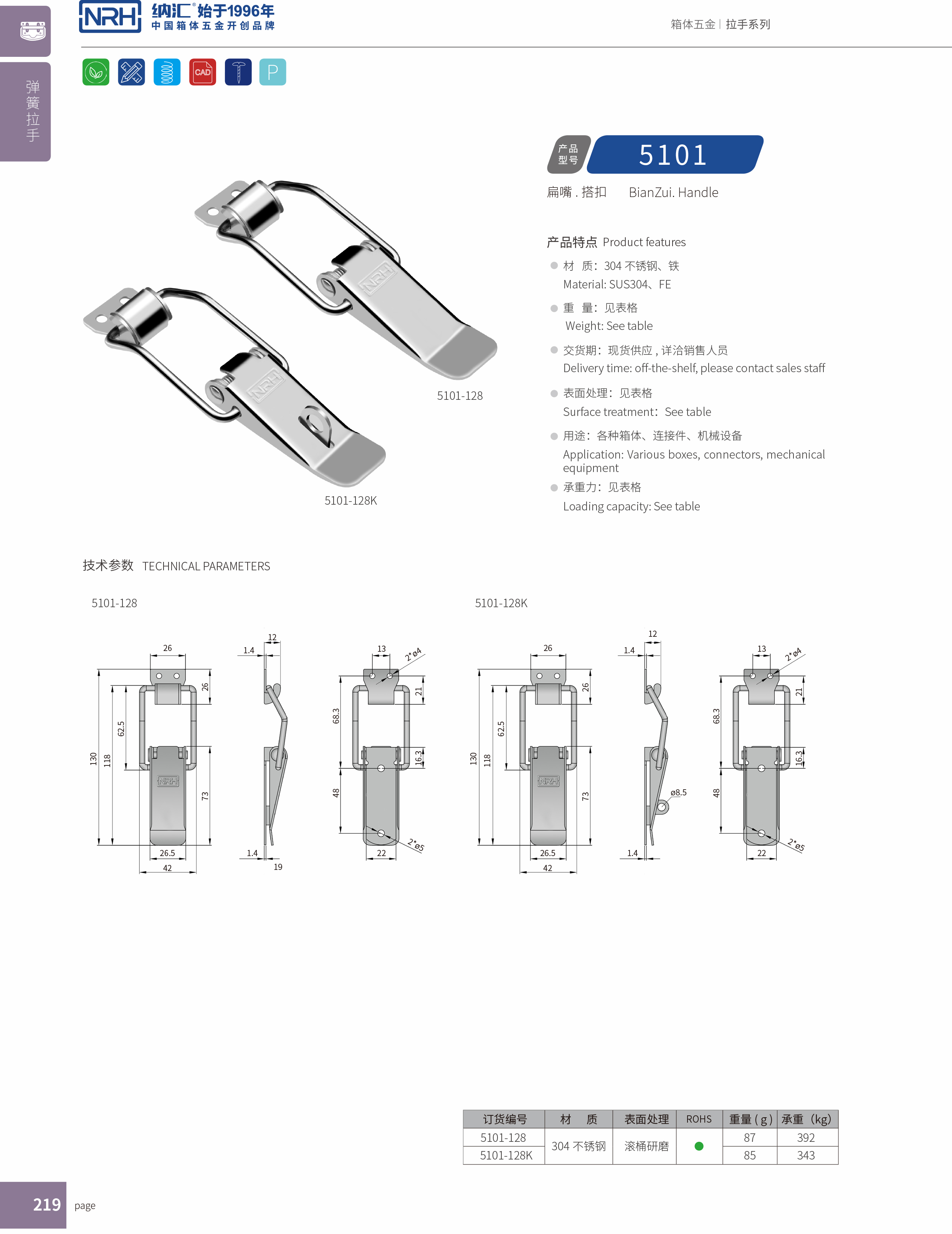 扁嘴一色桃子在线播放5101-128貨運箱扣_防鬆箱扣_NRH一色桃子中文字幕一色桃子在线播放 