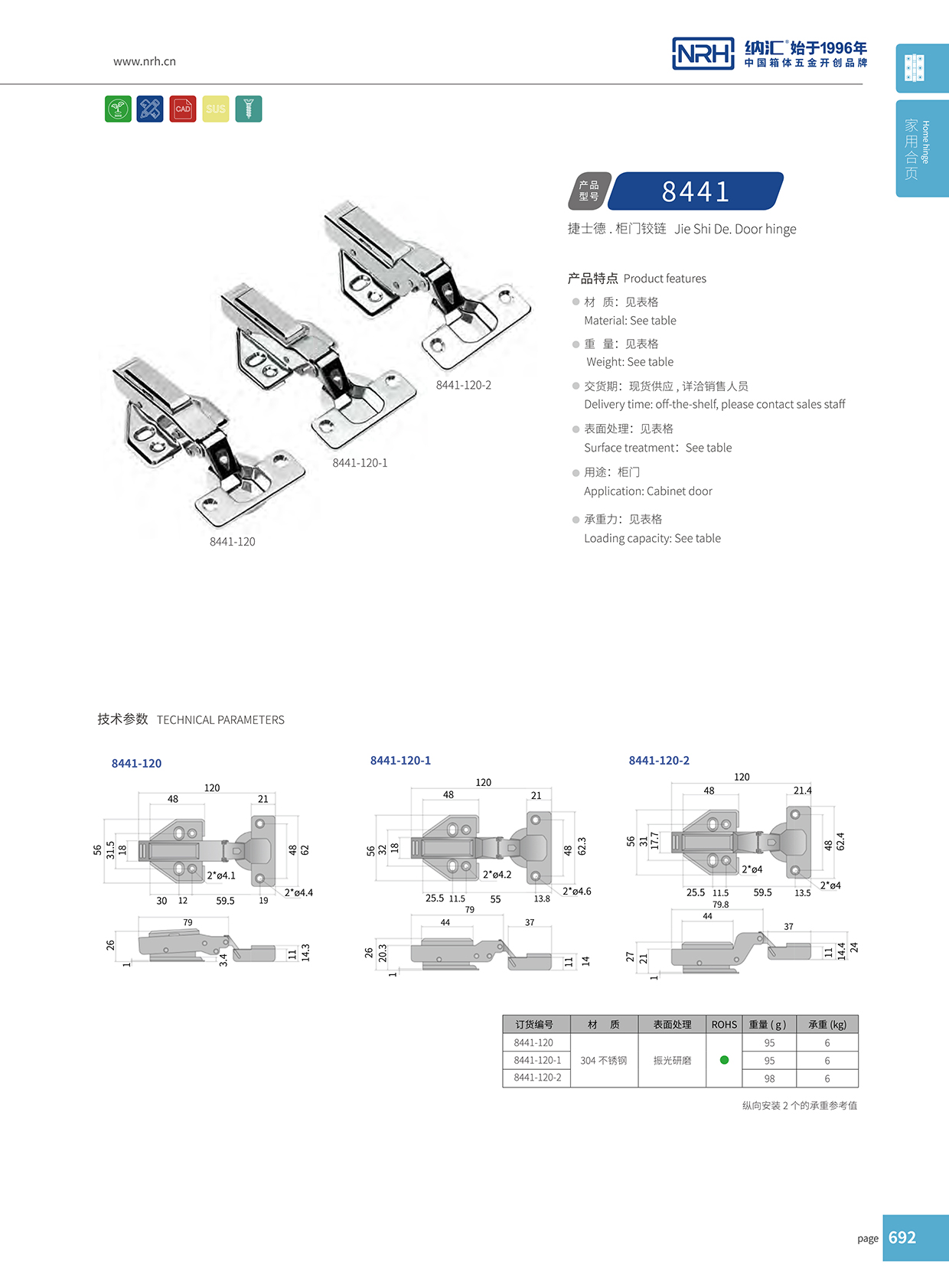  一色桃子中文字幕/NRH 8442-120-1 吹塑箱鉸鏈