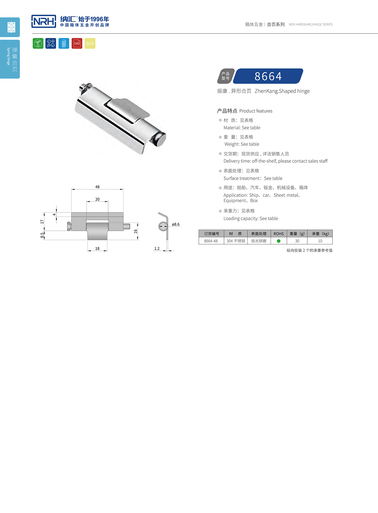 一色桃子中文字幕/NRH 8664-48 機箱機櫃鉸鏈
